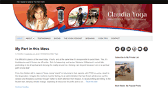 Desktop Screenshot of claudiayoga.com