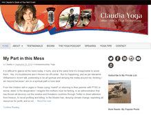 Tablet Screenshot of claudiayoga.com